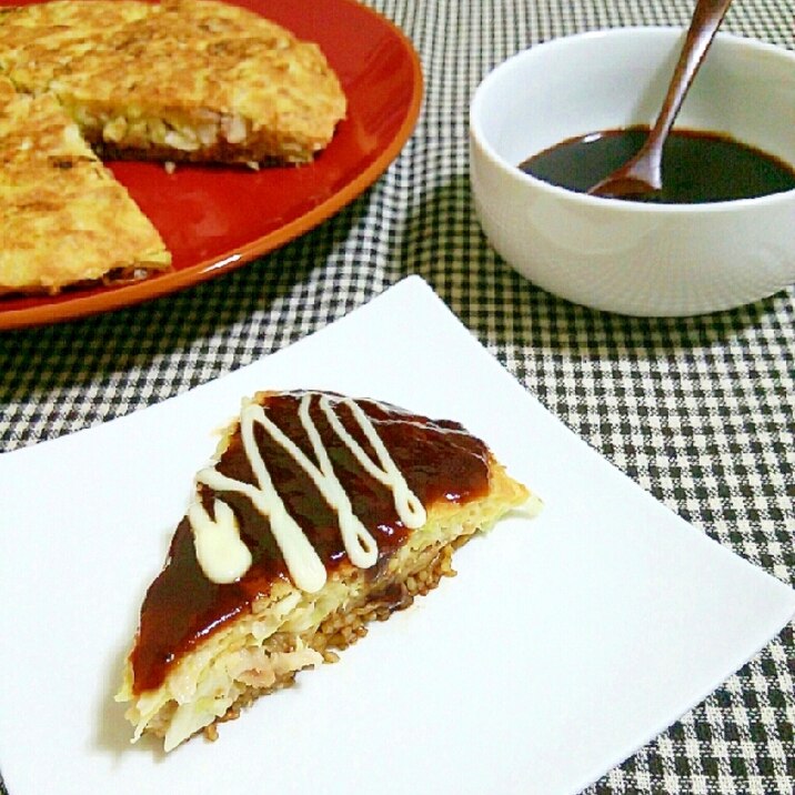 我が家定番のモダン焼き&手作りお好み焼きソース